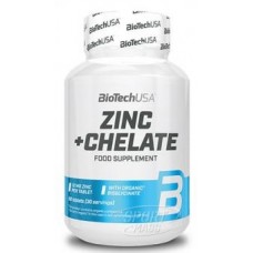 Цинк хелат , Zinc+Chelate - 60 tab , BioTech (USA) (CША) 