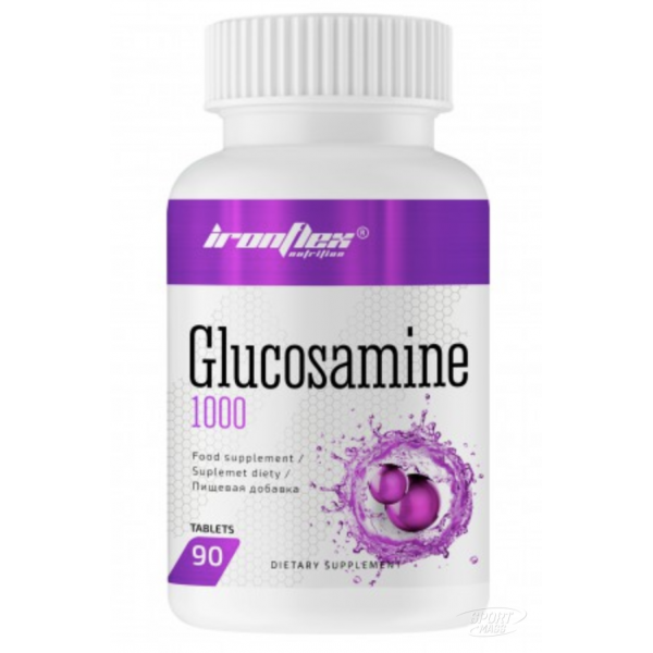 Хондропротектор , Glucosamine 1000 - 90 tab , IronFlex (Польша) 