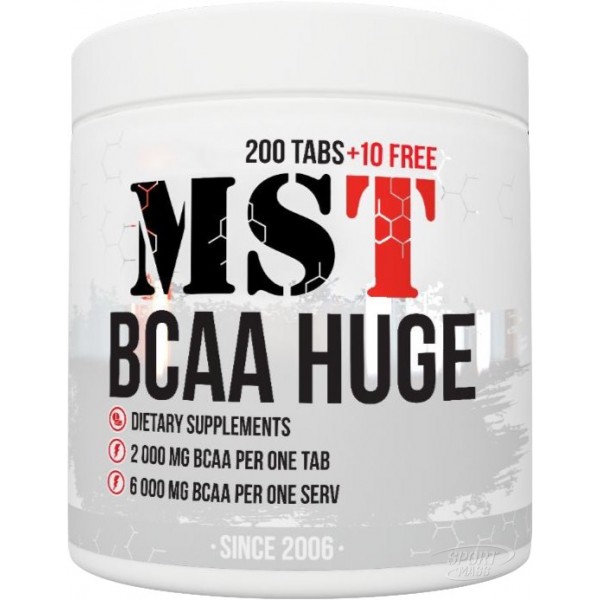 Аминокислоты BCAA , BCAA Huge - 200 tab , MST (Германия) 