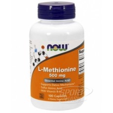 Метионин , L-Methionine 500 мг - 100 caps , NOW Foods (США ) 