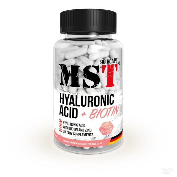 Гиалуроновая кислота + биотин , Hyaluronic Acid + Biotin - 90 caps , MST (Германия) 