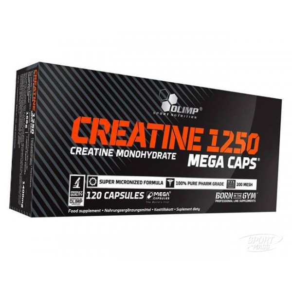 Креатин , Creatine Mega Caps 1250 - 120 caps , Olimp Sport Nutrition (Польша) 