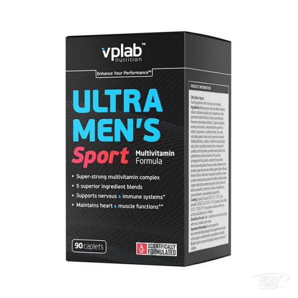 Мужские витамины комплекс , Ultra Mens Sport - 90 caps , VP laboratory , Великобритания 
