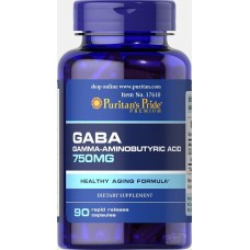 ГАМК (гамма-аминомасляная кислота) , Gaba 750mg - 90 caps , Puritans Pride (CША) ГАМК (гамма-аминомасляная кислота) , Gaba 750mg - 90 caps , Puritans Pride (CША)