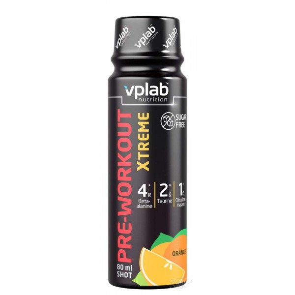 Предтренировочный комплекс , Pre-Workout Xtreme Shot - 80 ml , VP laboratory (Великобритания) 
