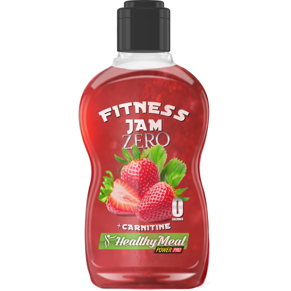 Джем с карнитином , Фітнес джем, запашна полуниця - 200 ml , Power Pro (Украина) 
