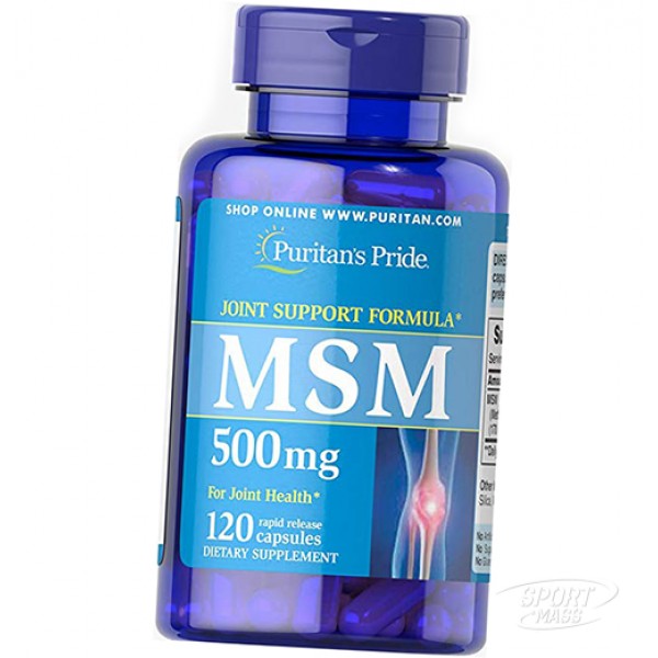 Хондропротектор , MSM 500mg - 120 caps , Puritans Pride (США ) 