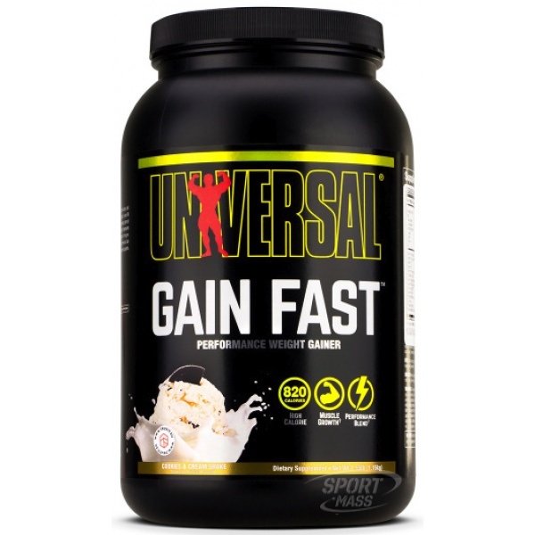 Гейнер , Gain Fast 3100 - 1,1 kg , Universal Nutrition (CША) 