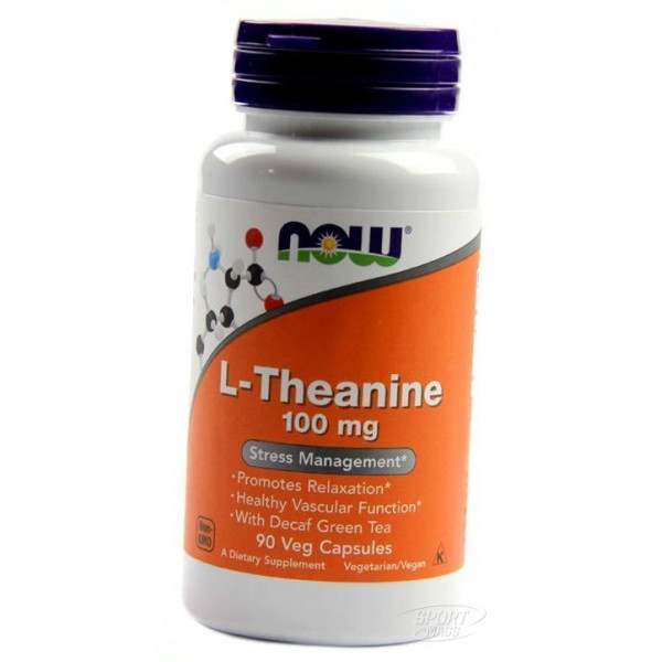 Л-тианин , L-Theanine 100 мг - 90 caps , NOW Foods (США ) 