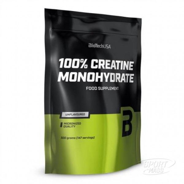 Креатин , 100% Creatine Monohydrate пакет - 500 g , BioTech (USA) (CША) 