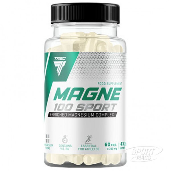 Магний , Magne-100 Sport - 60 caps , Trec Nutrition (Польша) 