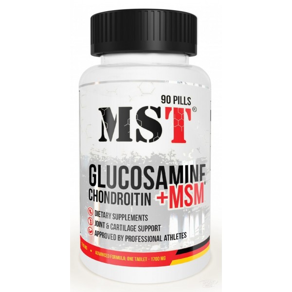 Глюкозамин Хондроитин МСМ  , Glucosamine Chondroitin  MSM - 90 caps , MST (Германия) 