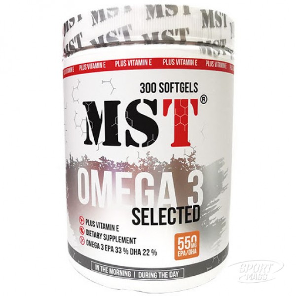Рыбий жир, Омега-3 , Omega 3 Selected - 300 caps , MST (Германия) 