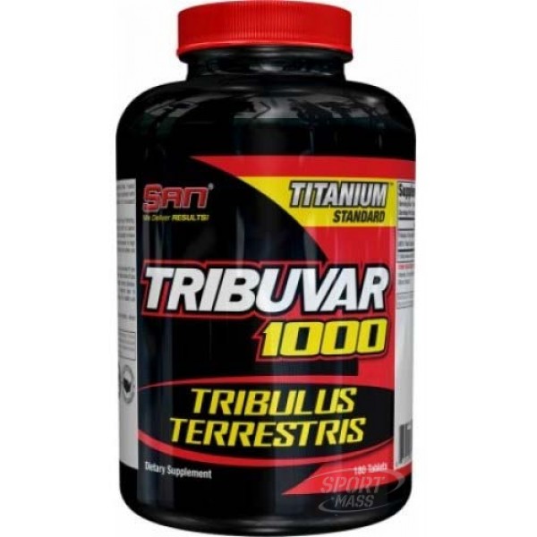 Стимулятор тестостерона , Tribuvar 1000 - 90 tab , SAN Nutrition (США ) 