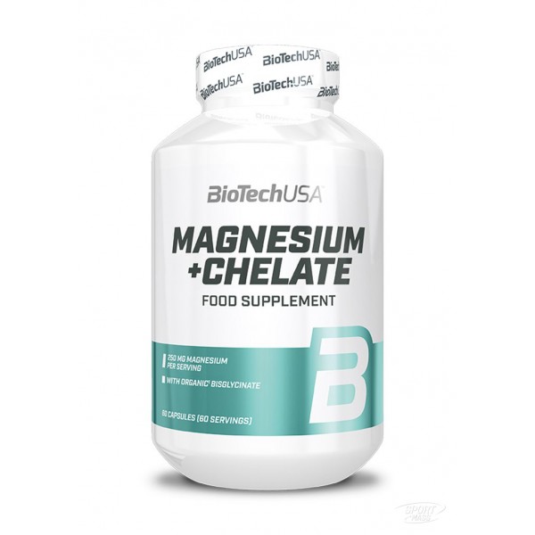 Витамины и минералы, Magnesium + Chelate - 60  caps, BioTech (USA) 