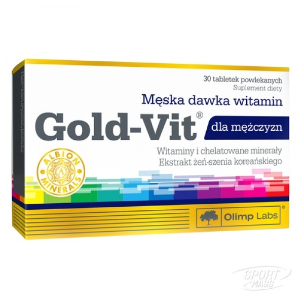 Витамины для мужчин комплекс , Gold-Vit for men - 30 tab , Olimp Sport Nutrition (Польша) 