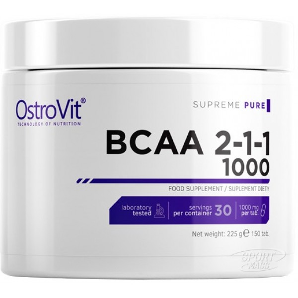 Аминокислоты BCAA , BCAA 2:1:1 1000 - 150 tab , Ostrovit (Польша) 