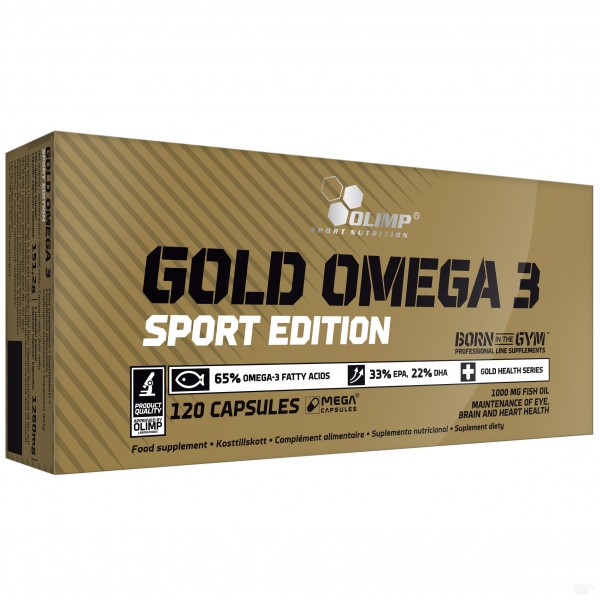 Рыбий жир, Омега-3 , Gold Omega-3 Sport - 120 caps , Olimp Sport Nutrition (Польша) 