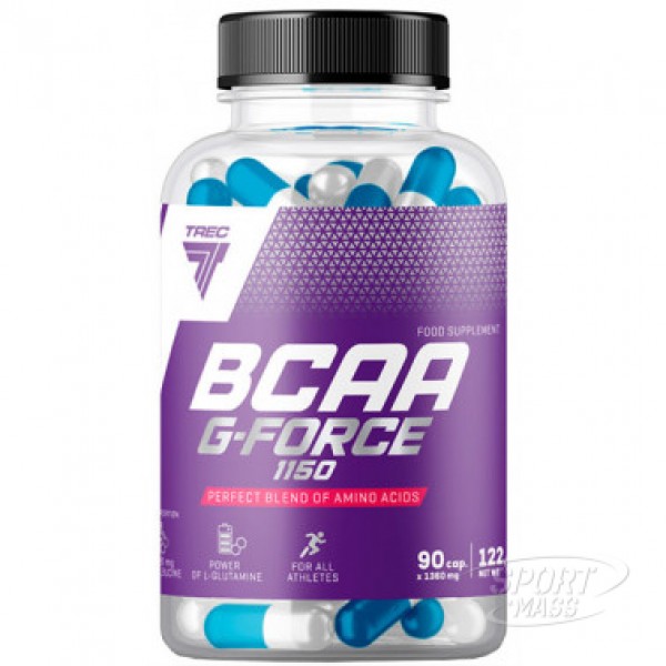 Аминокислоты BCAA, BCAA G Force 1150 - 90  caps, Trec Nutrition 