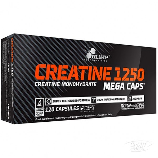 Креатин, Creatine Mega Caps 1250 - 30  caps, Olimp Sport Nutrition 