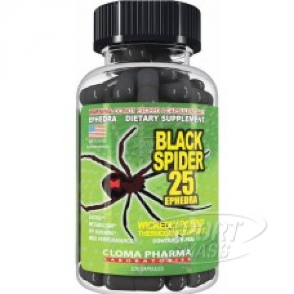 Жиросжигатель , Black Spider - 100 caps , Cloma Pharma (США ) 