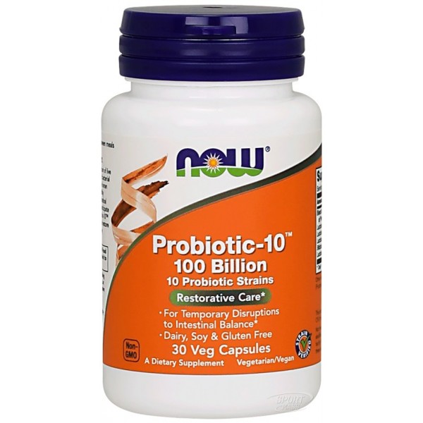Пробиотик , Probiotic-10 25 Billion - 30 caps , NOW Foods (США ) 