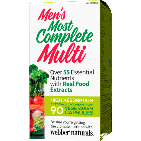 Витамины мужские  , Mens Most Complete Multi - 90 tab , Webber Naturals (США ) 