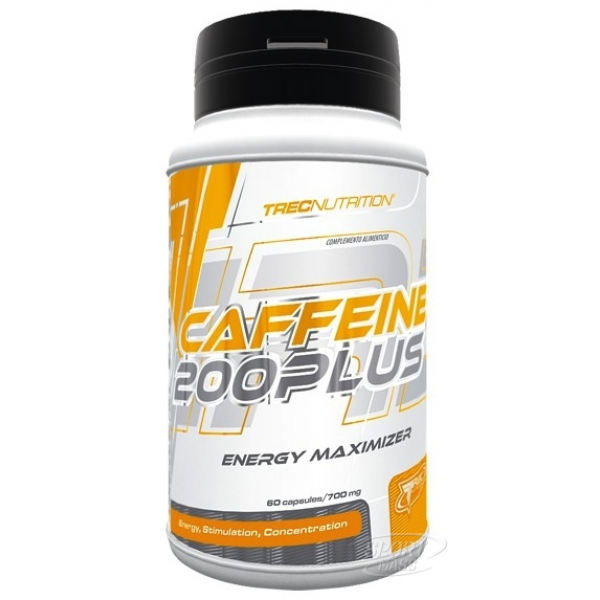 Энергетики, Caffeine 200 Plus - 60  caps, Trec Nutrition 