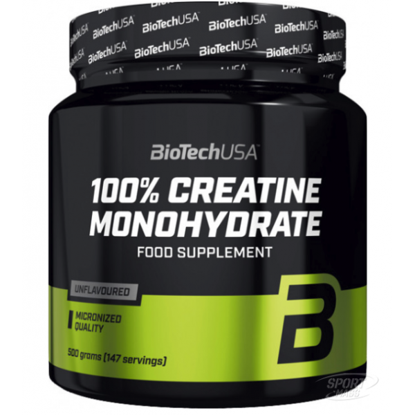 Креатин , 100% Creatine Monohydrate - 500 g , BioTech (USA) (CША) 