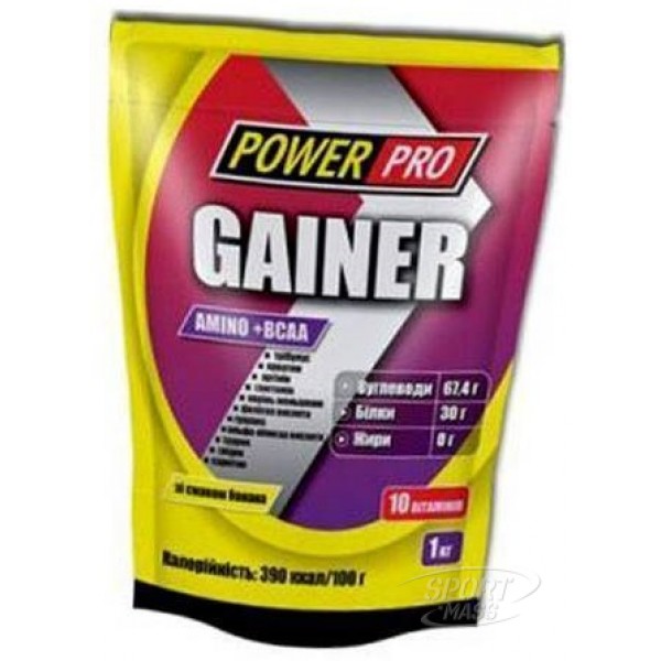 Гейнер , Gainer - 1 kg , Power Pro (Украина) 