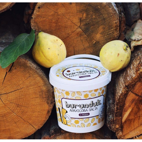 Арахисовая паста, Арахисовая паста с медом - 1  kg, Бурундук 