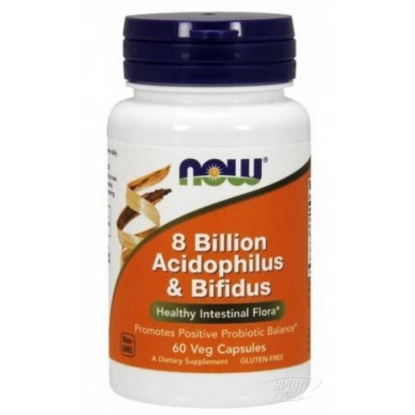 Пробиотики , 8 Billion Acidophilus & Bifidus - 60 caps , NOW Foods (CША) 