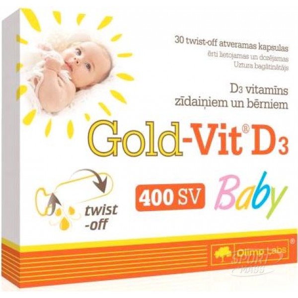 Детские витамины , Gold Vit D3 Baby - 60 caps , Olimp Sport Nutrition (Польша) 
