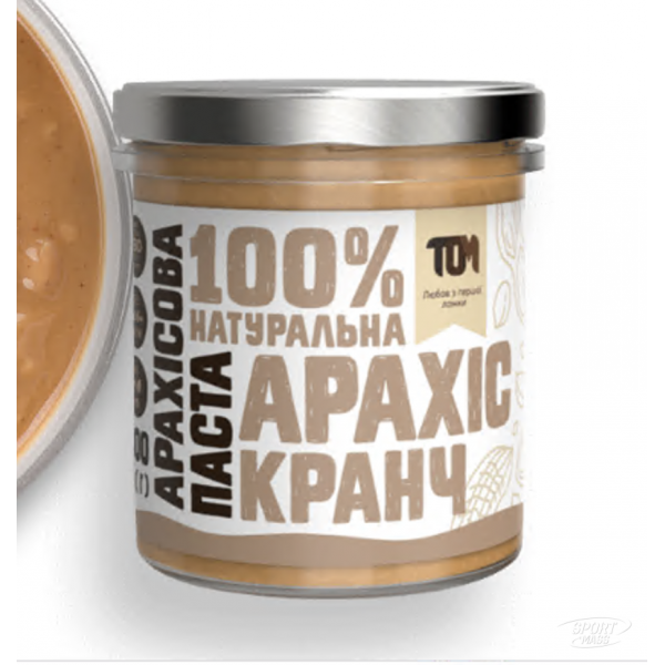 Арахисовая паста, Арахисовая паста кранч стекло - 300  g, ТОМ 