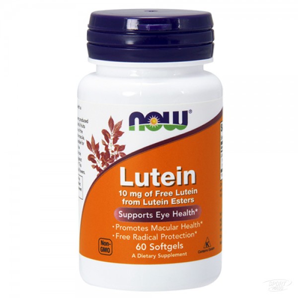 Лютеин , Lutein 10 - 60 caps , NOW Foods (CША) 
