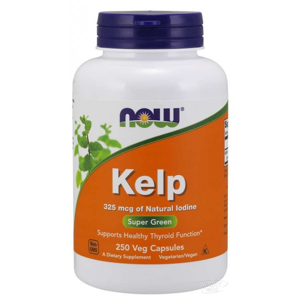 Йод , Kelp 325 - 250 caps , NOW Foods (США ) 