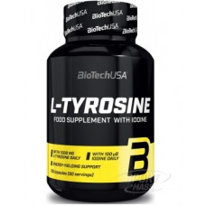 Тирозин , L-Tyrosine 1000 mg - 100 caps , BioTech (USA) (CША) 
