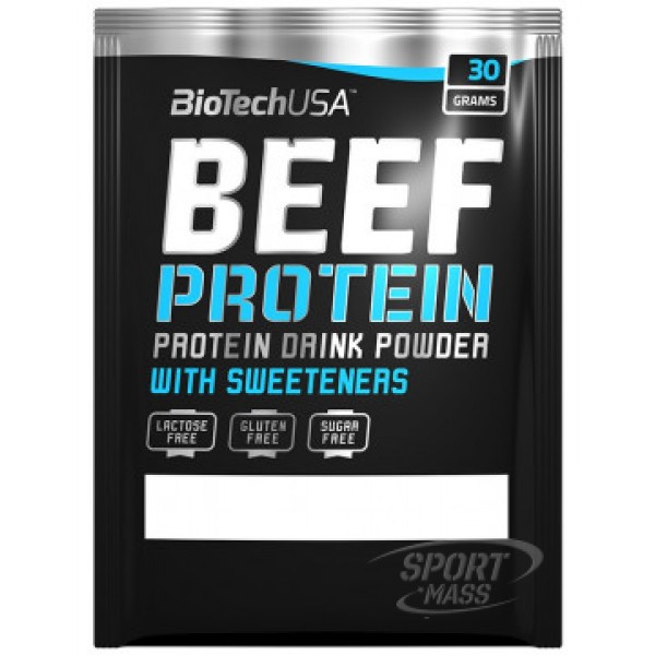 Протеин говяжий , Beef Protein - 30 g , BioTech (USA) (США ) 