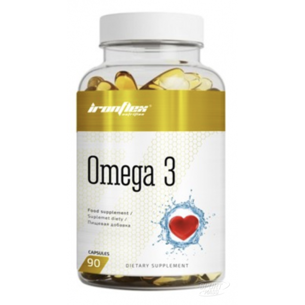 Рыбий жир, Омега-3 , Omega 3 1000 mg - 90 caps , IronFlex , Польша 