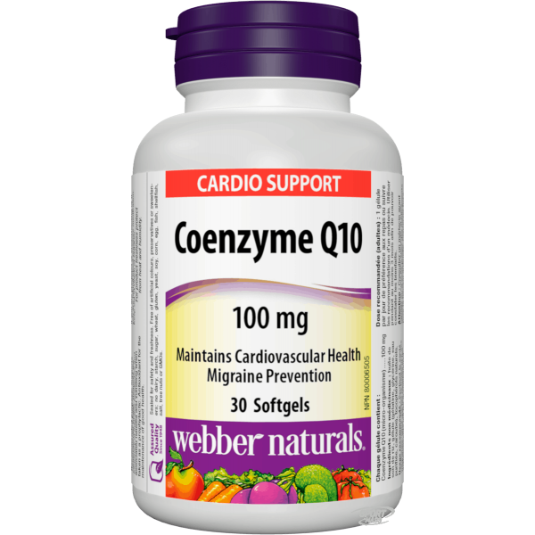 Коэнзим Q10 , Coenzyme Q10 100mg - 60 caps , Webber Naturals (Канада) 