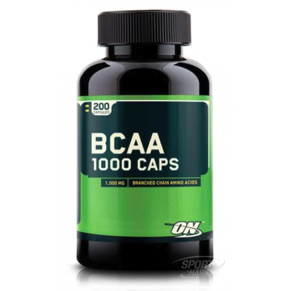Аминокислоты BCAA, BCAA 1000 - 200  caps, Optimum Nutrition 