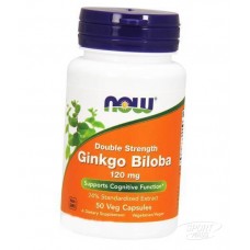 Гинкго Билоба, Ginkgo Biloba 120 - 50 caps, NOW Foods, CША Гинкго Билоба, Ginkgo Biloba 120 - 50 caps, NOW Foods, CША