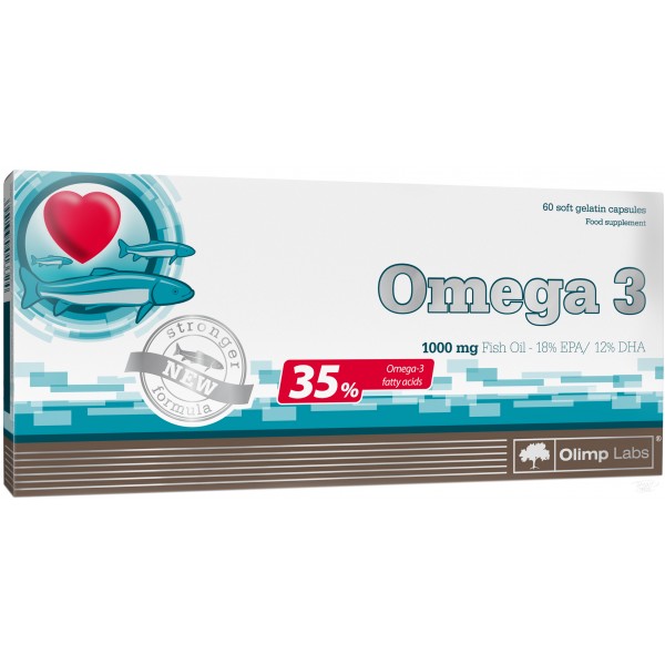 Рыбий жир, Омега-3 , Omega 3 35% - 60 caps , Olimp Sport Nutrition , Польша 