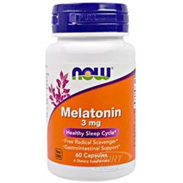 Мелатонин , Melatonin 3 mg - 60 caps , NOW Foods (США ) 