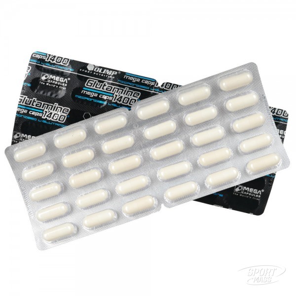 Глютамин , L-Glutamine Mega - 30 caps , Olimp Sport Nutrition (Польша) 