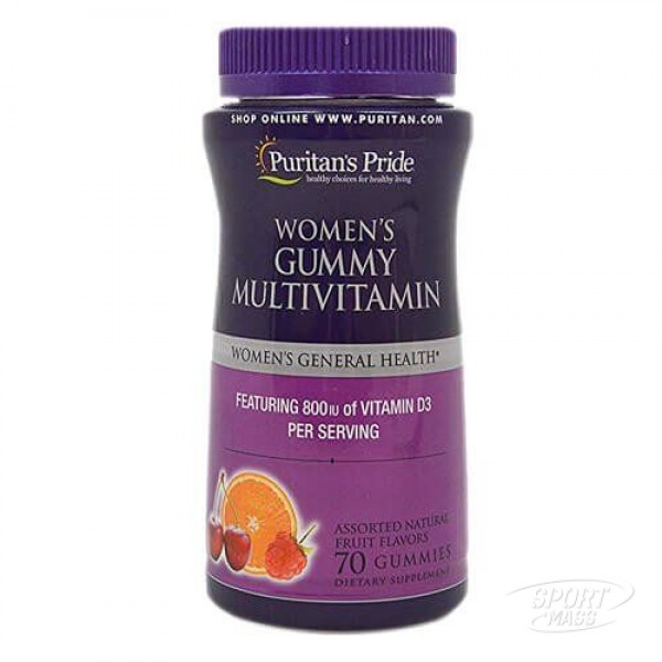 Витамины для женщин  , Womens Gummy Multivitamin - 70 tab , Puritans Pride , CША 