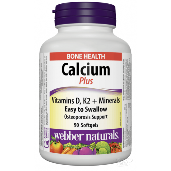 Кальций , Calcium Plus - 90 caps , Webber Naturals (Канада) 