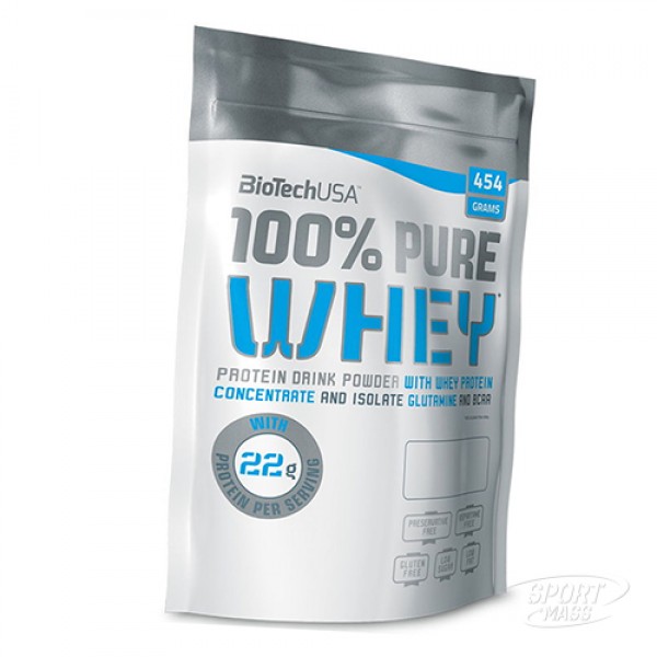 Протеин , 100% Pure Whey - 454 g , BioTech (USA) (США ) 