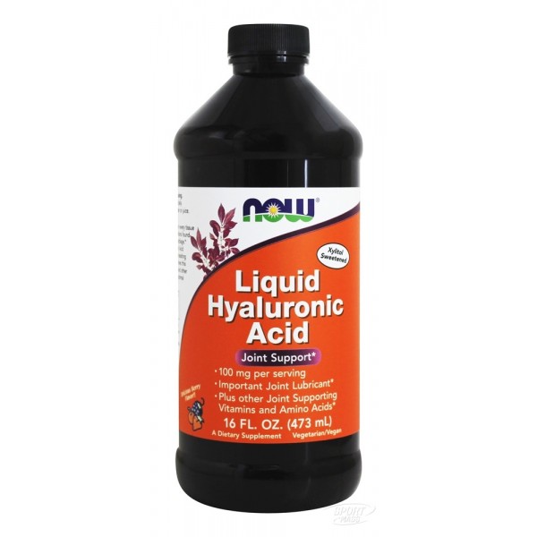 Гиалуроновая кислота  , Liquid Hyaluronic Acid - 473 ml , NOW Foods (CША) 