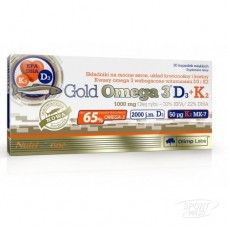 Рыбий жир, Омега-3+К , Gold Omega-3 D3+K2  - 30 caps , Olimp Sport Nutrition (Польша) 